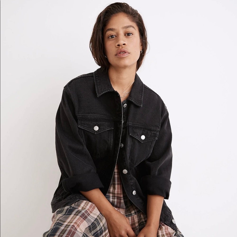 Madewell Oversize Trucker Denim Jacket- M- EUC